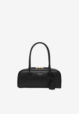 Prada Stamped Logo Leather Top Handle Bag Black 1BB170OOO2CYS/T_PRADA-F0002