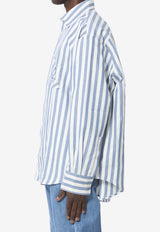 Jacquemus Voilier Striped Shirt Light Blue ESHM00624A-W00855-3JK