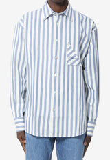 Jacquemus Voilier Striped Shirt Light Blue ESHM00624A-W00855-3JK