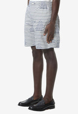 Jacquemus Caleçon Stripe Bermuda Shorts Blue ESOM00552-AW00838-3JB