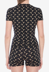 Marine Serre Moon Jersey Top Black UTS001AC-JER0001-IT99