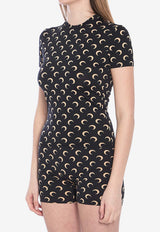 Marine Serre Moon Jersey Top Black UTS001AC-JER0001-IT99