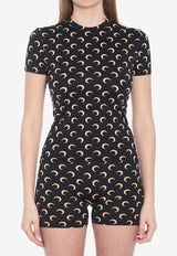 Marine Serre Moon Jersey Top Black UTS001AC-JER0001-IT99