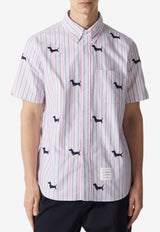 Thom Browne Hector Striped Short-Sleeved Shirt Multicolor MWS239EE1489_960