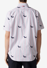 Thom Browne Hector Striped Short-Sleeved Shirt Multicolor MWS239EE1489_960