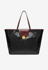Versace Large Vivian Coated Canvas Tote Bag Black 10241041A17863/S_VERSA-2B0AJ