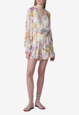 Zimmermann Luna Floral Print Ruffled Playsuit Multicolor 8154YS261VI/S_ZIMM-CD