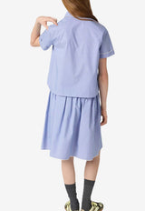 Miu Miu Vichy Check Poplin Shirt Light Blue MK2016SOOO187G_F0AZ1