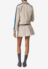 Miu Miu Washed Twill Mini Skirt Green MG2638SOOO19CT_F0D3K