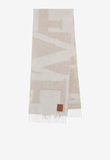 Logo Jacquard Cashmere Scarf