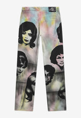 Versace The Party Printed Jeans Multicolor 10246651A17961/S_VERSA-5X000