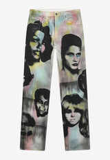 Versace The Party Printed Jeans Multicolor 10246651A17961/S_VERSA-5X000