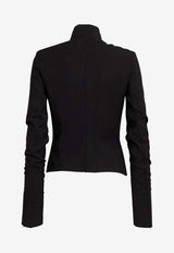 Rick Owens Gary High-Neck Zip-Up Jacket Black RP01F6701JSV_09