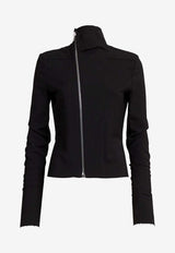 Rick Owens Gary High-Neck Zip-Up Jacket Black RP01F6701JSV_09
