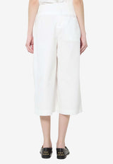 Jacquemus Marin Poplin Long Bermuda Shorts White ESOW00615A-W00780-100