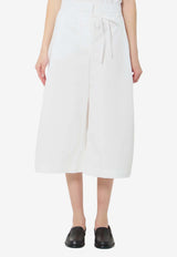 Jacquemus Marin Poplin Long Bermuda Shorts White ESOW00615A-W00780-100