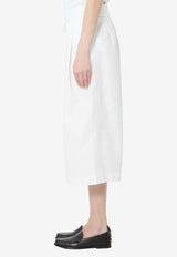 Jacquemus Marin Poplin Long Bermuda Shorts White ESOW00615A-W00780-100
