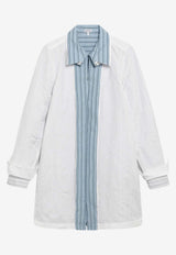 Loewe Technical Mini Shirt Dress White S540Y09XVUCO/S_LOEW-2100