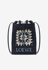 Loewe Embroidered Drawstring Pouch Blue C630PHPX07NF/S_LOEW-0150