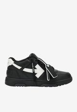 Off-White Out Of Office Leather Sneakers Black OMIA189C99LEA019/S_OFFW-1001