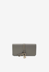 Chloé Alphabet Flap Wallet Gray CHC21WP942F57/S_CHLOE-053