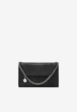 Stella McCartney Falabella Faux Leather Chain Clutch Black 581238W9132/T_STELL-1000