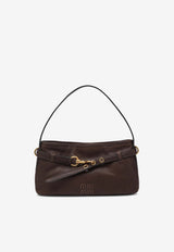 Miu Miu Aventure Nappa Leather Shoulder Bag Dark Brown 5BC182OOO2BBL/S_MIU-F0NBL