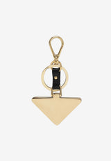 Prada Logo Engraved Keychain Gold 1PP128053/T_PRADA-F0002