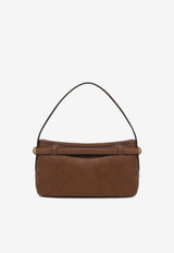 Miu Miu Aventure Nappa Leather Shoulder Bag Brown 5BC182OOO2BBL/S_MIU-F0316