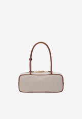 Miu Miu Small Beau Canvas Shoulder Bag Beige 5BB173OWMACRN/S_MIU-F062F