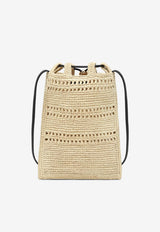 Loewe Raffia Drawstring Pouch Beige C756PHPX01NF/S_LOEW-2165