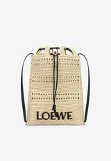 Loewe Raffia Drawstring Pouch Beige C756PHPX01NF/S_LOEW-2165