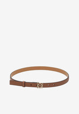 Loewe Anagram Grained Leather Belt Brown E821Z15X02DLE/T_LOEW-2526