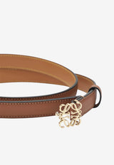 Loewe Anagram Grained Leather Belt Brown E821Z15X02DLE/T_LOEW-2526