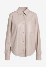 Loewe Long-Sleeved Nappa Leather Shirt Pink S616Y31L06LE/S_LOEW-7200