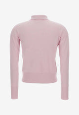 Max Mara Medeola Wool-Blend Buttoned Cardigan Pink 2611341061650MXMMEDE_014