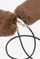 Max Mara Ombrat Teddy Mittens Brown 2614561041600MXAOMBR_007