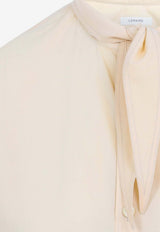 Scarf Buttoned Blouse