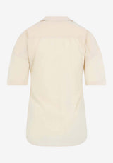 Scarf Buttoned Blouse