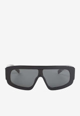 Triangle Logo Mask Sunglasses