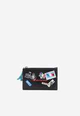 Long Mail Stamps Long Zip Cardholder
