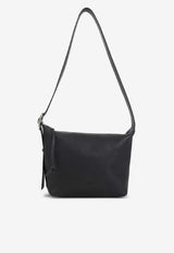 Loop Grained Leather Hobo Bag