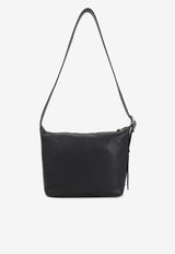 Loop Grained Leather Hobo Bag