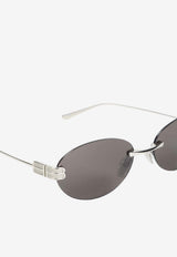 Gossip Oval-Frame Sunglasses