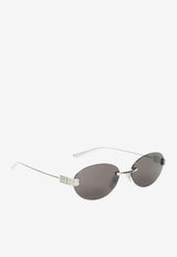Gossip Oval-Frame Sunglasses
