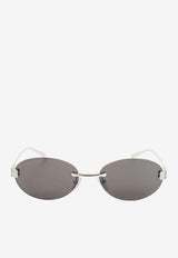 Gossip Oval-Frame Sunglasses