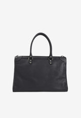 Le City Business Duffle Bag in Grained Leather
