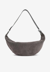 Quiver Clip Suede Shoulder Bag