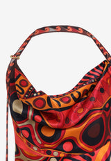 Soleil Print Long Satin Dress