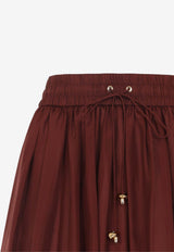 Aster Silk Long Skirt